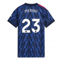Stroje piłkarskie Arsenal Mikel Merino #23 Koszulka Wyjazdowej dla damskie 2025-26 Krótki Rękaw